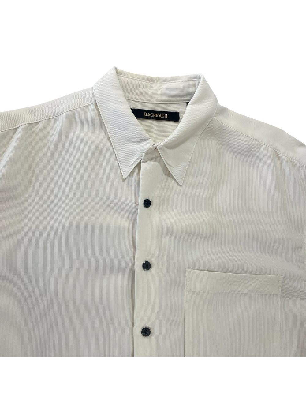 Vintage‎ 90s Bachrach Dress Shirt Men's Large Ivory
